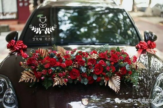 xe đám cưới đen đỏ